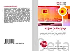 Capa do livro de Object (philosophy) 