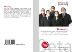 Capa do livro de Obscenity 