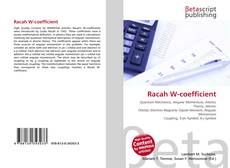 Couverture de Racah W-coefficient
