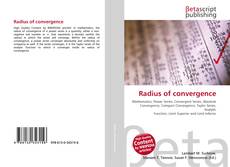 Couverture de Radius of convergence