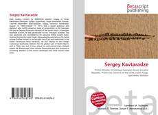 Capa do livro de Sergey Kavtaradze 