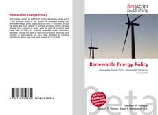 Bookcover of Renewable Energy Policy