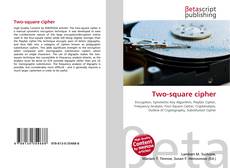Capa do livro de Two-square cipher 