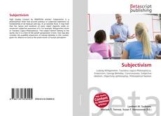 Buchcover von Subjectivism