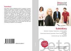 Buchcover von Subsidiary