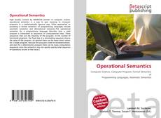 Capa do livro de Operational Semantics 