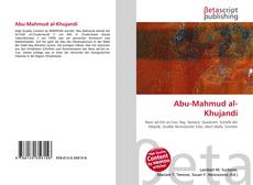 Capa do livro de Abu-Mahmud al-Khujandi 