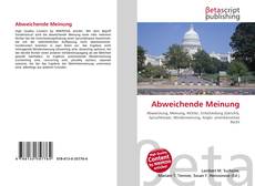 Capa do livro de Abweichende Meinung 