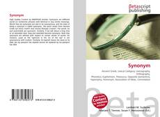 Synonym kitap kapağı