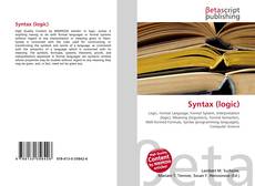 Обложка Syntax (logic)