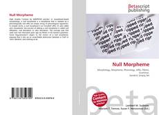 Portada del libro de Null Morpheme