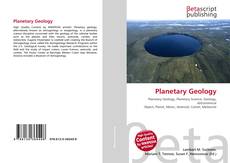 Couverture de Planetary Geology
