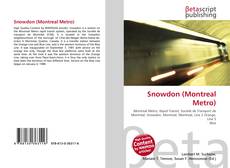 Buchcover von Snowdon (Montreal Metro)