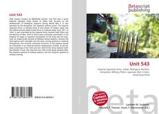 Buchcover von Unit 543