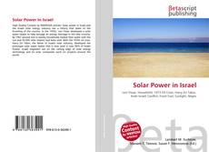 Buchcover von Solar Power in Israel