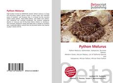 Capa do livro de Python Molurus 