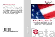 Capa do livro de William Joseph Donovan 