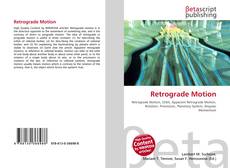 Bookcover of Retrograde Motion
