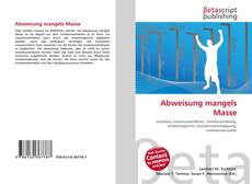 Abweisung mangels Masse的封面