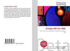 Buchcover von Simple API for XML