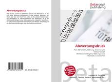 Bookcover of Abwertungsdruck