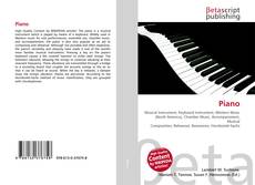Bookcover of Piano