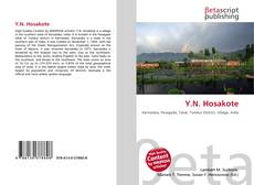 Copertina di Y.N. Hosakote