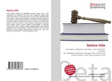 Couverture de Native title
