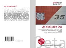 Portada del libro de USS Hickox (DD-673)