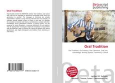 Capa do livro de Oral Tradition 
