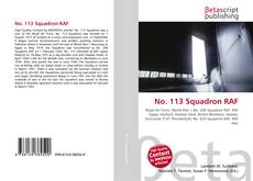 Portada del libro de No. 113 Squadron RAF