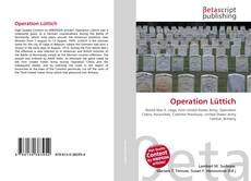 Couverture de Operation Lüttich