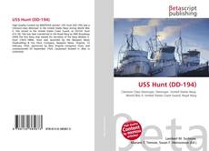 Capa do livro de USS Hunt (DD-194) 