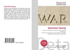 Copertina di Operation Spring