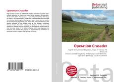Capa do livro de Operation Crusader 