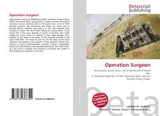 Capa do livro de Operation Surgeon 