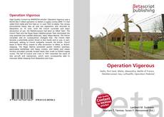 Capa do livro de Operation Vigorous 