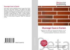 Capa do livro de Ouvrage Cave à Canon 