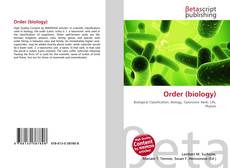 Capa do livro de Order (biology) 