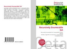 Borítókép a  Recursively Enumerable Set - hoz