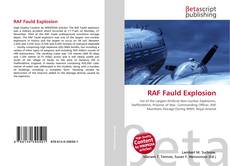Portada del libro de RAF Fauld Explosion