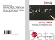 Portada del libro de Spelling Reform