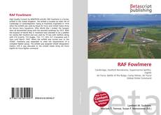Capa do livro de RAF Fowlmere 