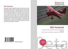 Buchcover von RAF Hardwick