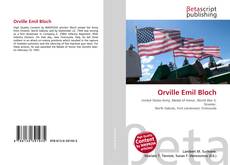 Buchcover von Orville Emil Bloch