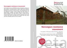 Buchcover von Norwegian resistance movement