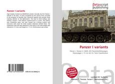 Portada del libro de Panzer I variants