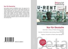 Buchcover von Nur für Deutsche