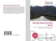 Portada del libro de Ouvrage Baisse de Saint Veran