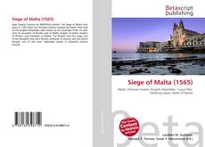 Portada del libro de Siege of Malta (1565)